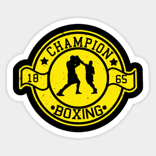 Boxing Champion Sticker